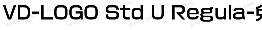 VD-LOGO Std U Regula字体转换